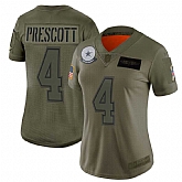 Women Nike Cowboys 4 Dak Prescott 2019 Olive Salute To Service Limited Jersey Dyin,baseball caps,new era cap wholesale,wholesale hats